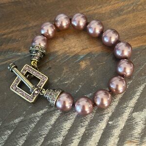 Heidi Daus Crystal Pearl Bracelet